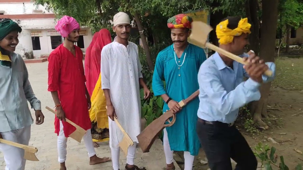 gsss hindaun city me chipko aandolan ka natak kiya gya