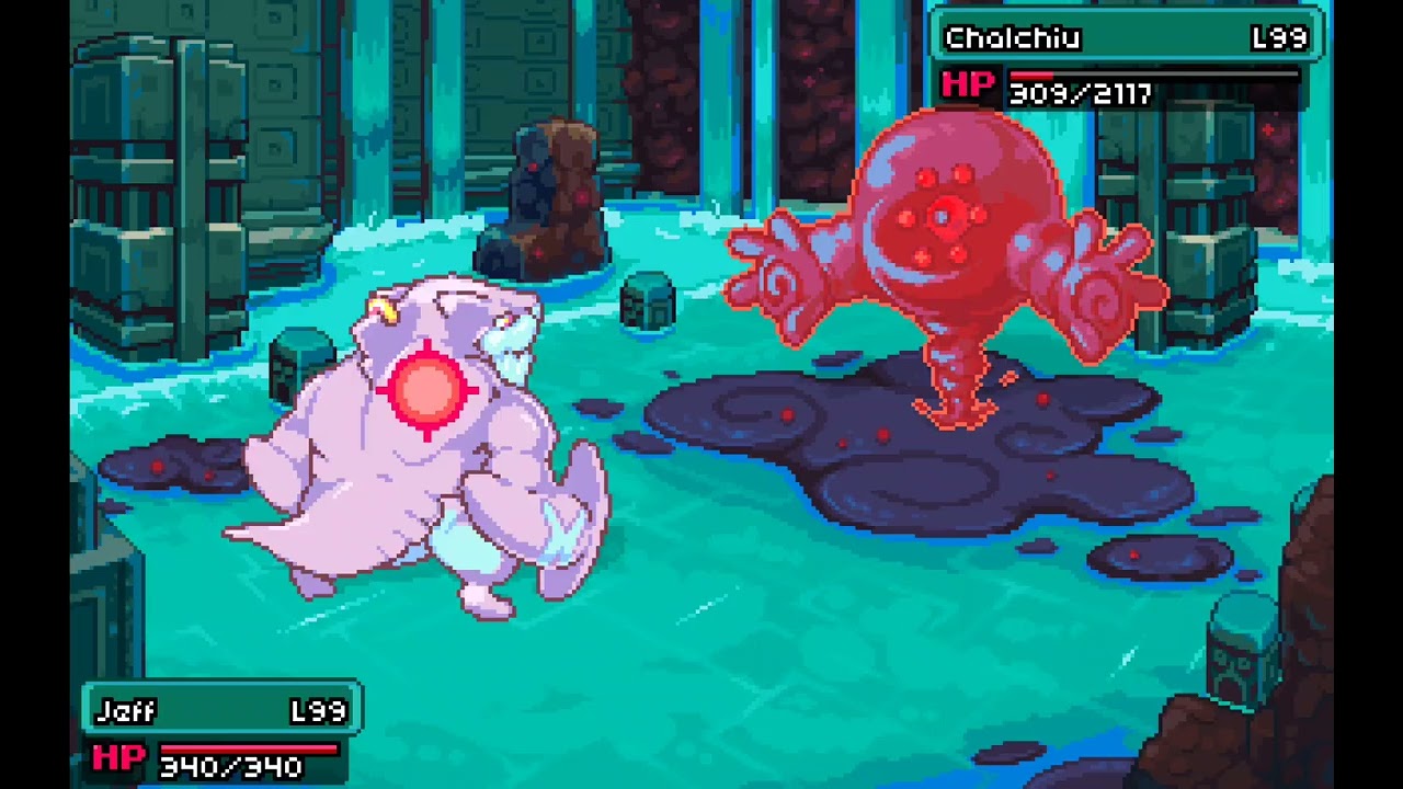 Coromon: Water Titan Chalchiu Level 99 Battle