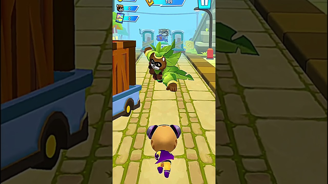 Ginger Raccoon 🦝 Fight and Raccoon Angry 😡 talking Tom Hero Dash #shorts #talkingtom #herodash