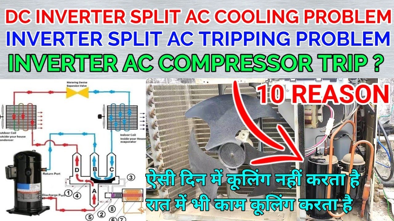 Dc Inverter Ac Not Cooling inverter split ac compressor trip problem? एसी का कंप्रेसर बार बार ट्रिप?