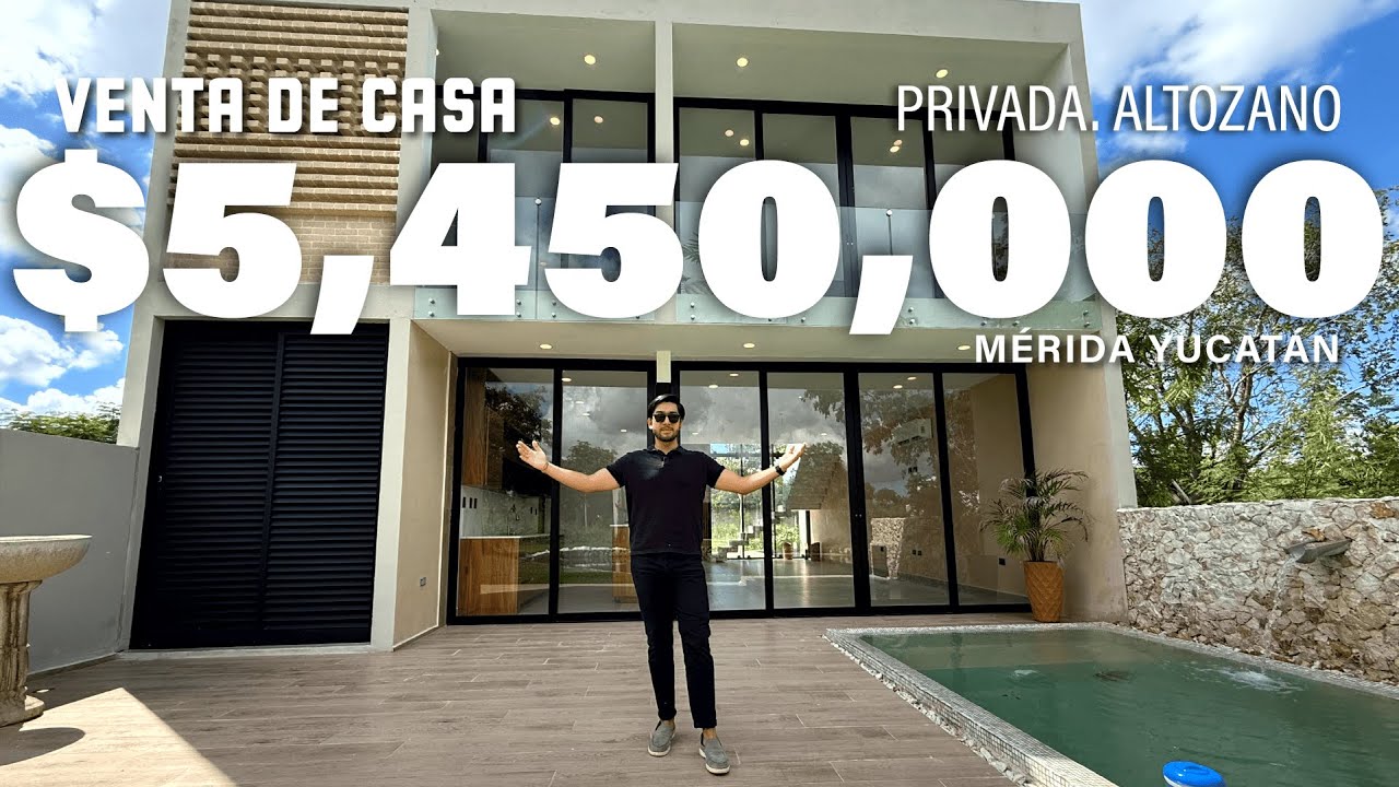 VENTA DE CASA EN MÉRIDA YUCATÁN | Privada Altozano, Pueblo Tamanche | Casa con vista al lago