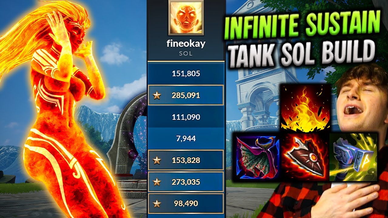 100K Healing Tank Sol Build | Best Smite 2 Game Yet!