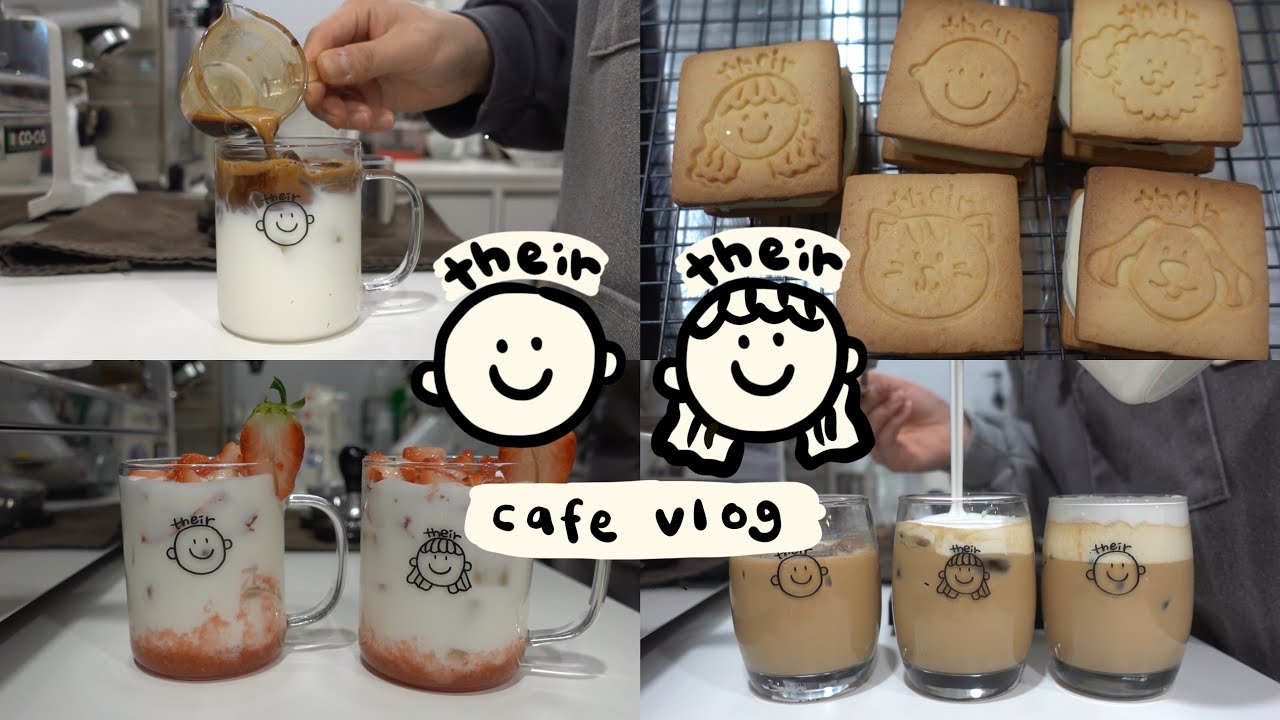 [Eng👦🏻👧🏻]앙버터쿠키도 만들고 전기온수기도 교체하는 연남동 카페사장 브이로그🔥