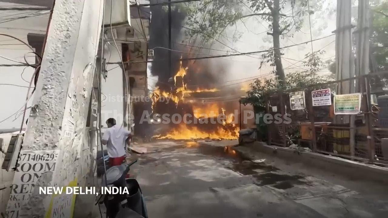 Scores of people rescued from deadly building fire in New Delhi