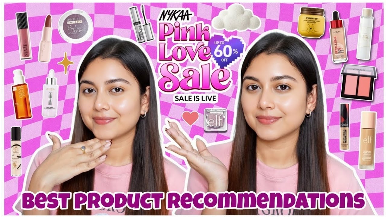 Лучшие предложения распродажи Nykaa Pink Love 2026 💕Уход за кожей, макияж, уход за волосами и тел...