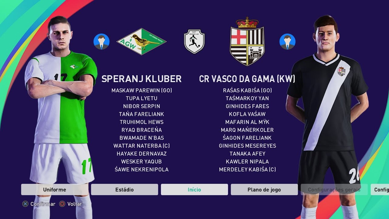KwFF Premyer Ligi - Speranj Kluber X CR Vasco da Gama (KW)