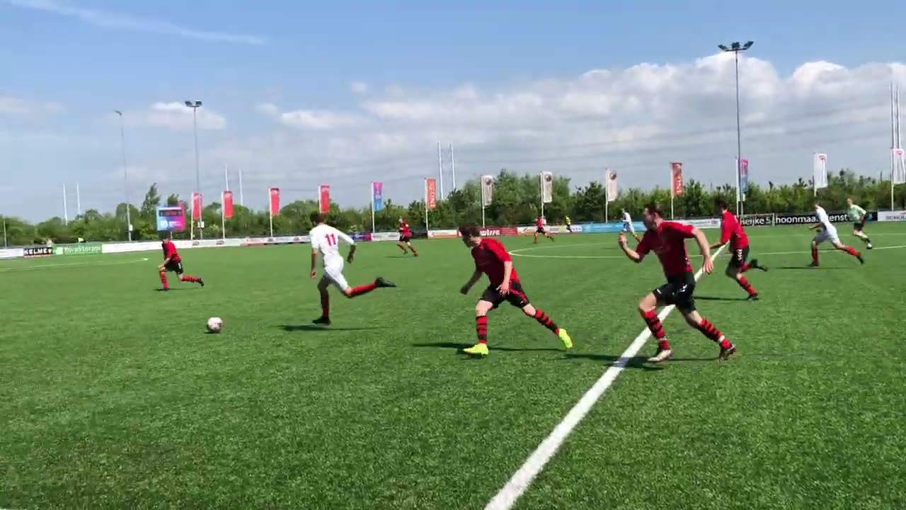 DSO JO-19 tegen Groeneweg De eerste Helft 5-0