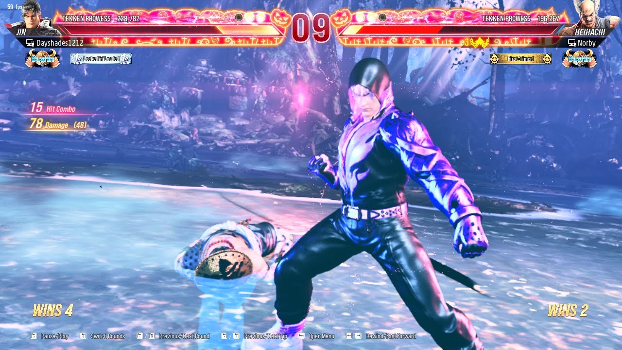This Heihachi player puts up a strong fight against my Jin