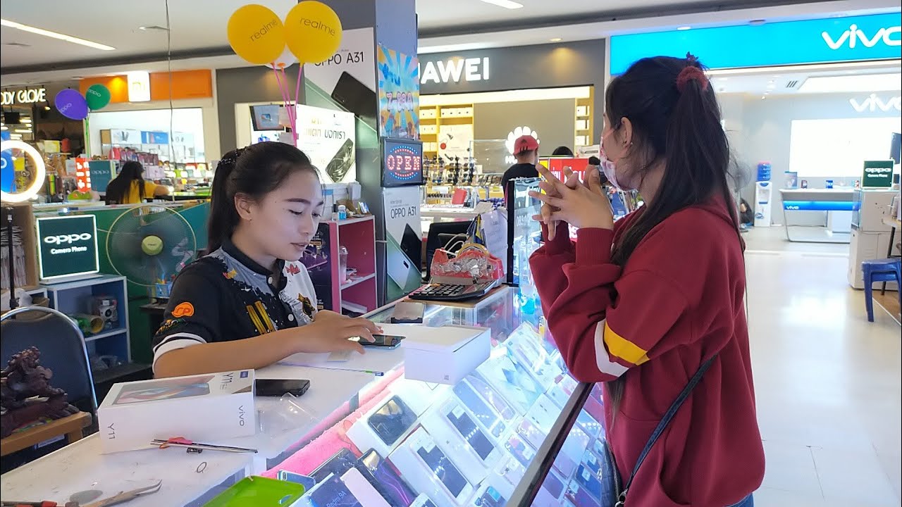 วุ้นเส้นซื้อมือถือใหม่ ว๊าว..ว๊าว..คนขายสวยด้วย