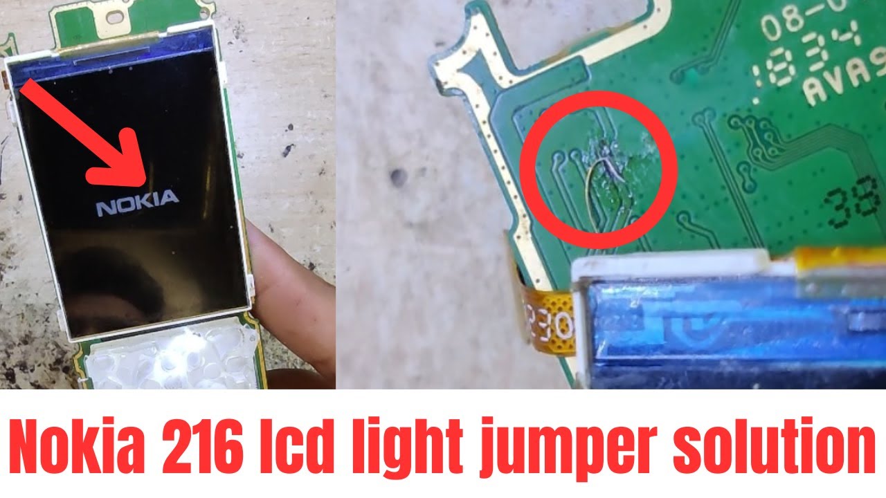 nokia 216 lcd light solution | nokia 216 light jumper solution