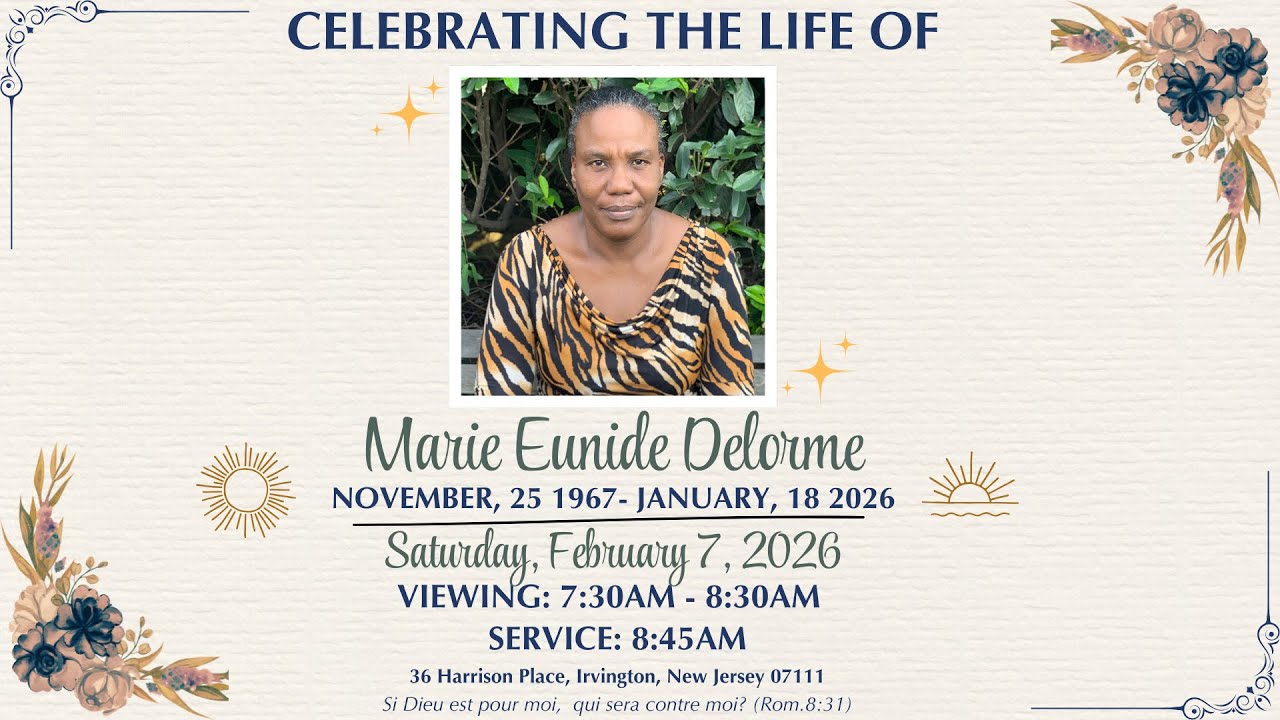 Celebrating The Life Of Marie Eunide Delorme February  07,  2026