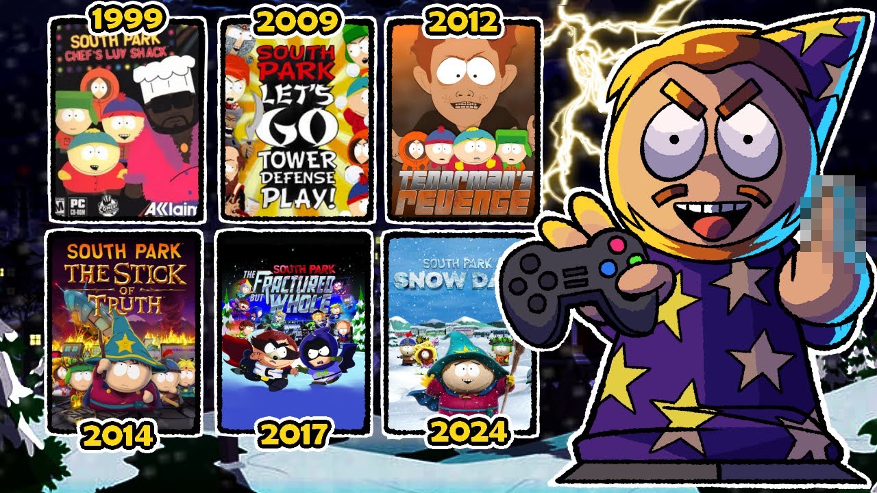 TODOS os jogos de SOUTH PARK em 1 vídeo (Especial South Park)