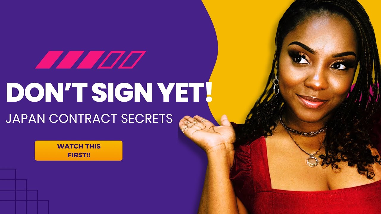 “STOP Before You Sign! 😳 Reading Your Japan 🇯🇵 Teaching Contract (ALT / Eikaiwa) Explained”