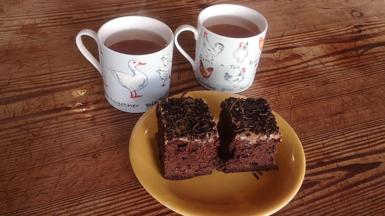 German coffee slab cake - the perfect treat after a storm