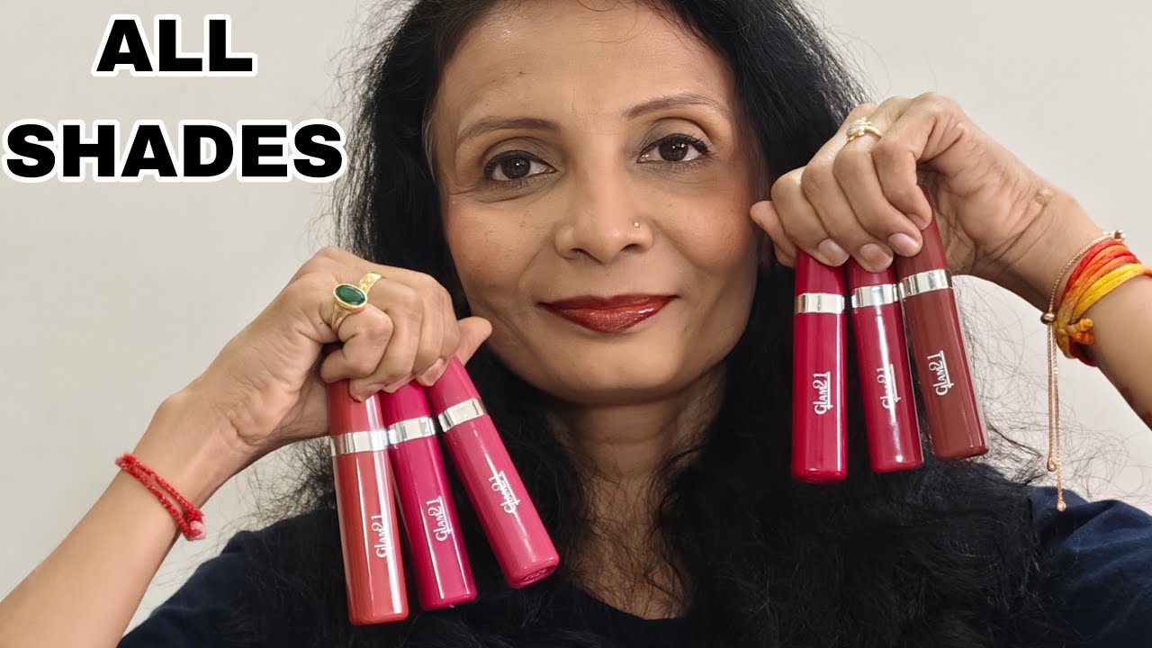 *NEW*ALL SHADES OF GLAM21 DEW DRIP LIP MISTS| LIP & HAND SWATCHES| MEGHNA MANJREKAR 