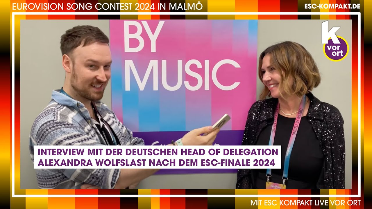 Interview nach dem ESC-Finale 2024 mit Alexandra Wolfslast (Head of Delegation Deutschland)