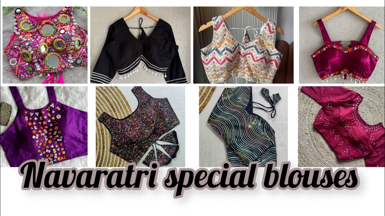 @anishkakerkar9285 Navaratri special trendy real kaudi lace pattern blouses✨✨ Dm to order❤❤✨✨