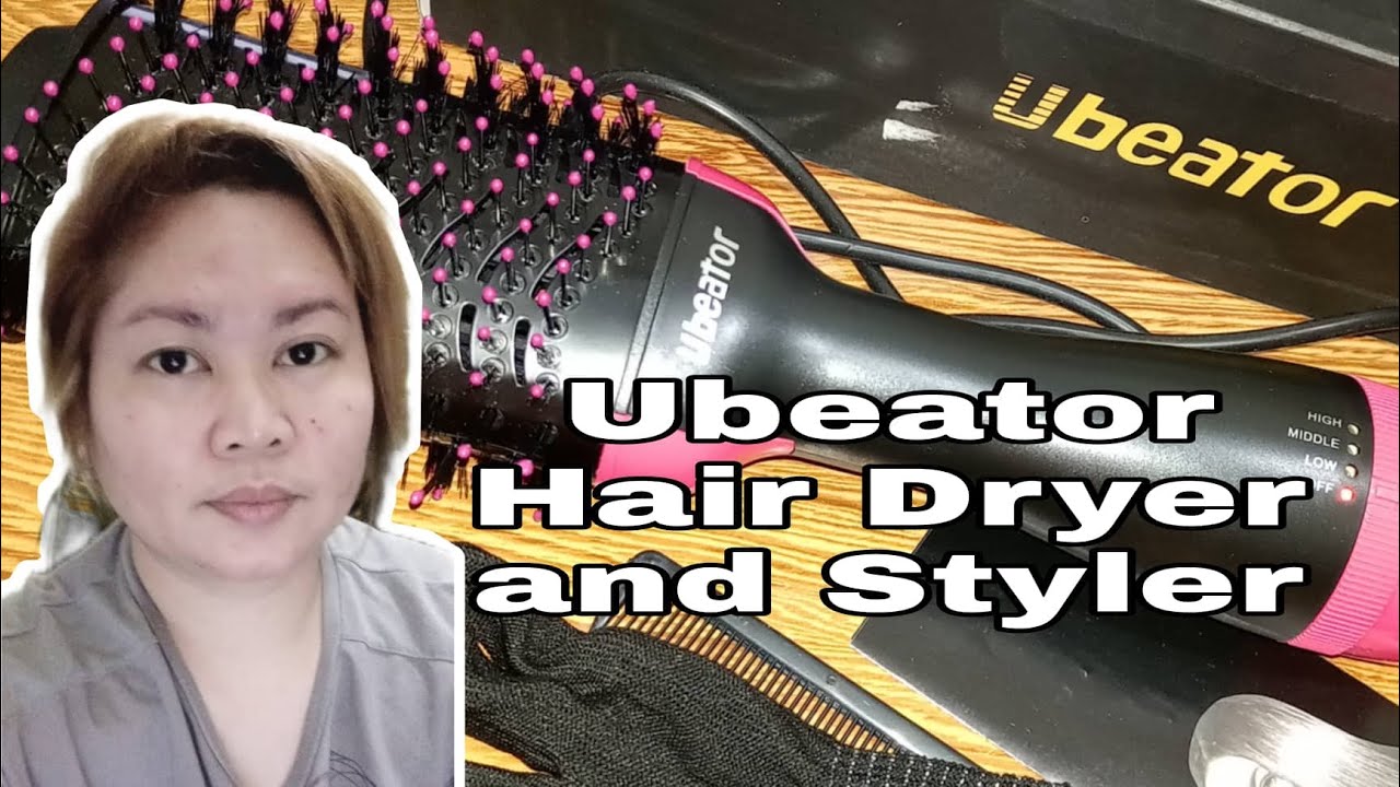 Ubeator Hair Dryer and Styler | Hot Air Brush | Shopee