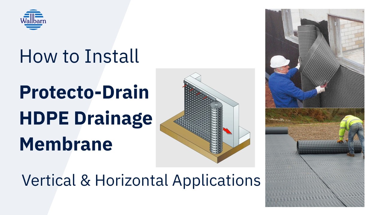 Protecto-Drain HDPE Waterproofing and Drainage Membrane