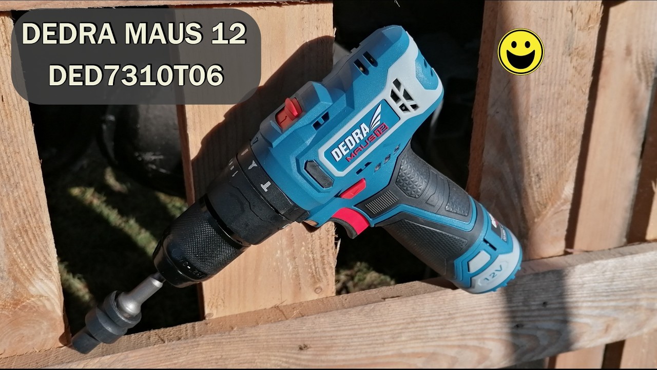 Wiertarko wkrętarka z udarem 12V DEDRA MAUS DED7310T06 do prac domowych, majsterkowania i ogrodu.