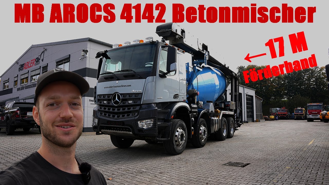 17m Förderband am Mercedes Arocs Betonmischer!😱 Wir verkaufen den besten Betonmischer in DE 🚛