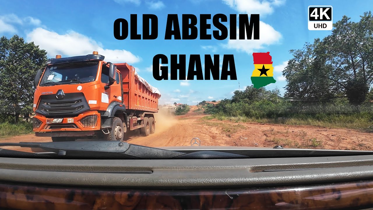 Relaxing Drive from Kotesua Through Alaska to Penkwase and Old Abesim in Sunyani Ghana 4K