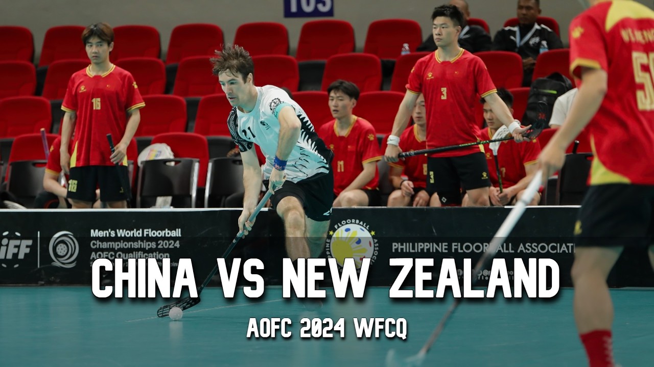 New Zealand VS China 2024 AOFC World Floorball Championships Qualifications Highlights