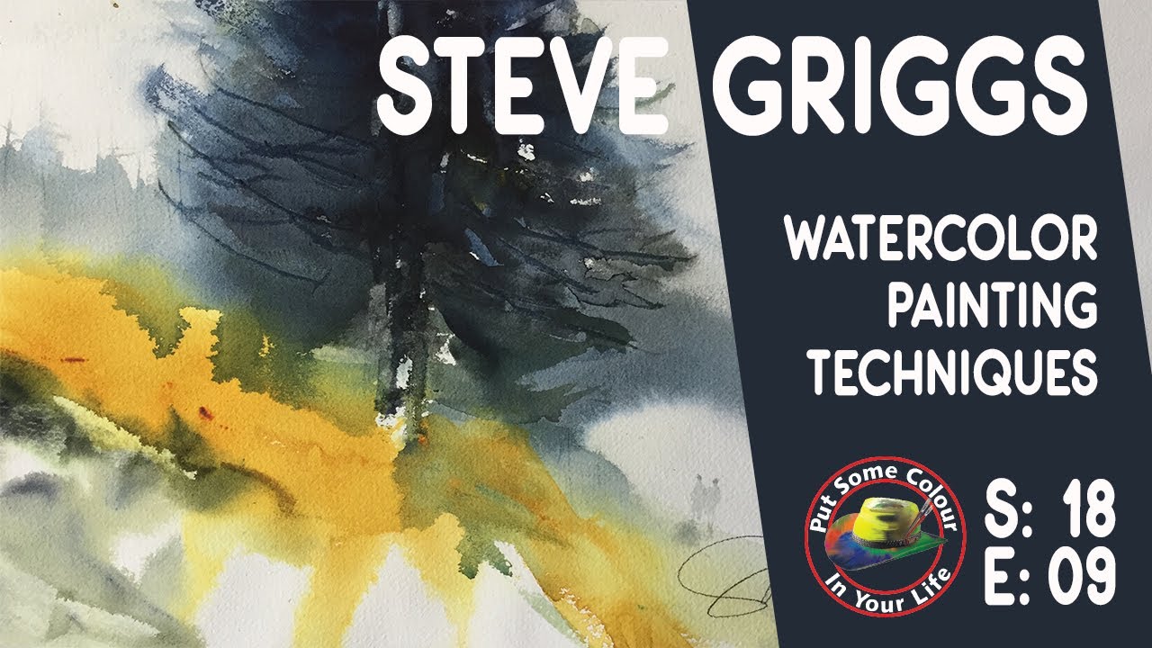 Watercolour painting techniques and tutorial with Steve Griggs I Colour In Your Life