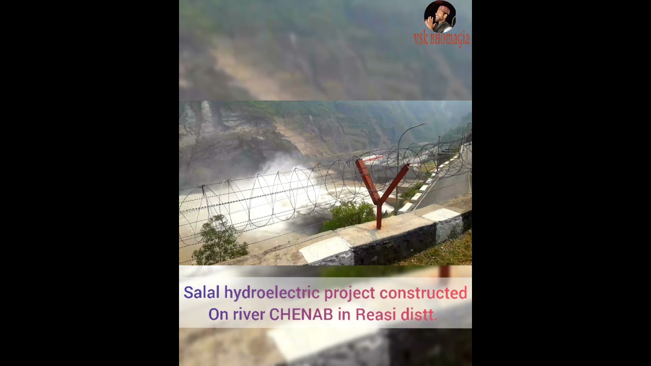Salal power project || NHPC Reasi, Jammu and Kashmir || salal Dam nhpc project #shorts