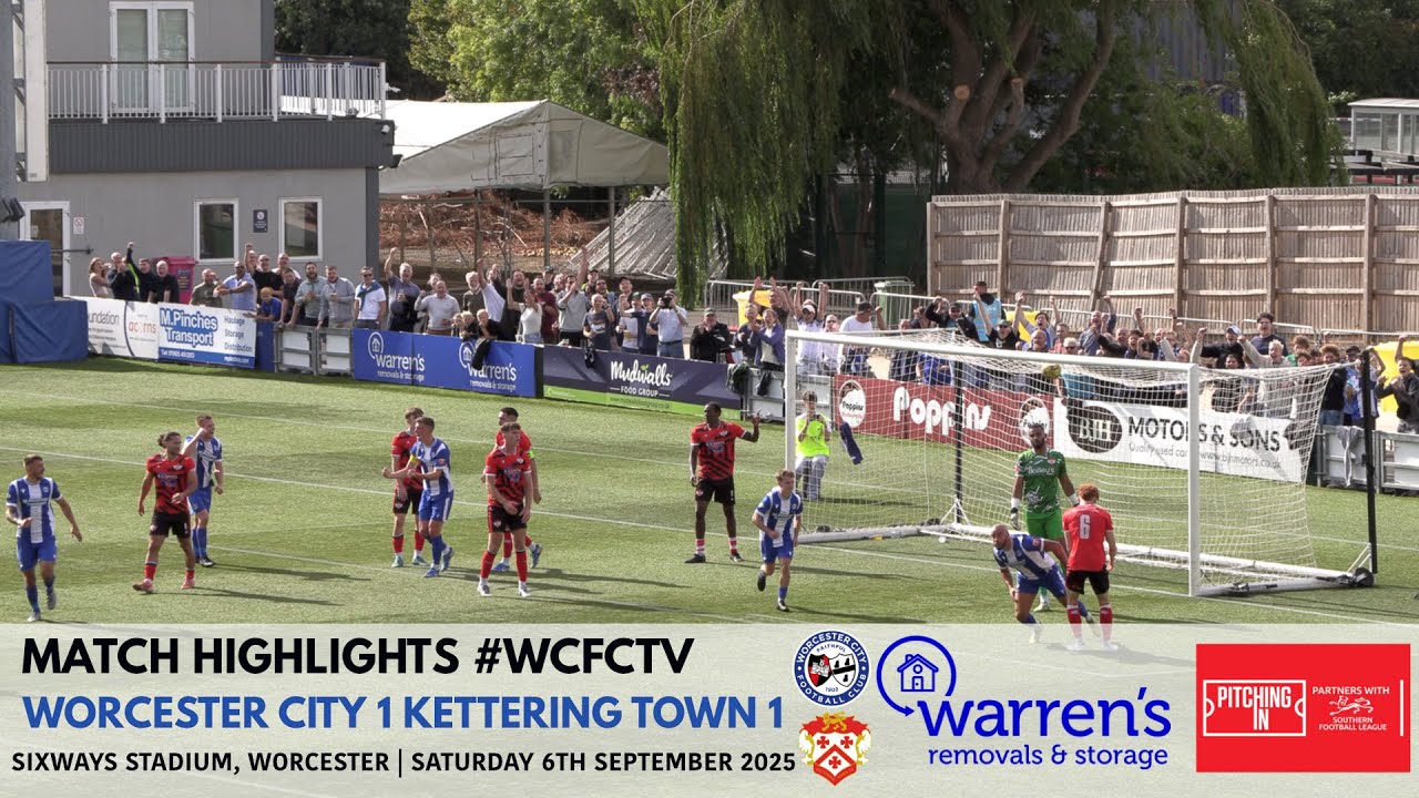 Worcester City 1 Kettering Town 1 | Pitching In Southern League Premier Central Division