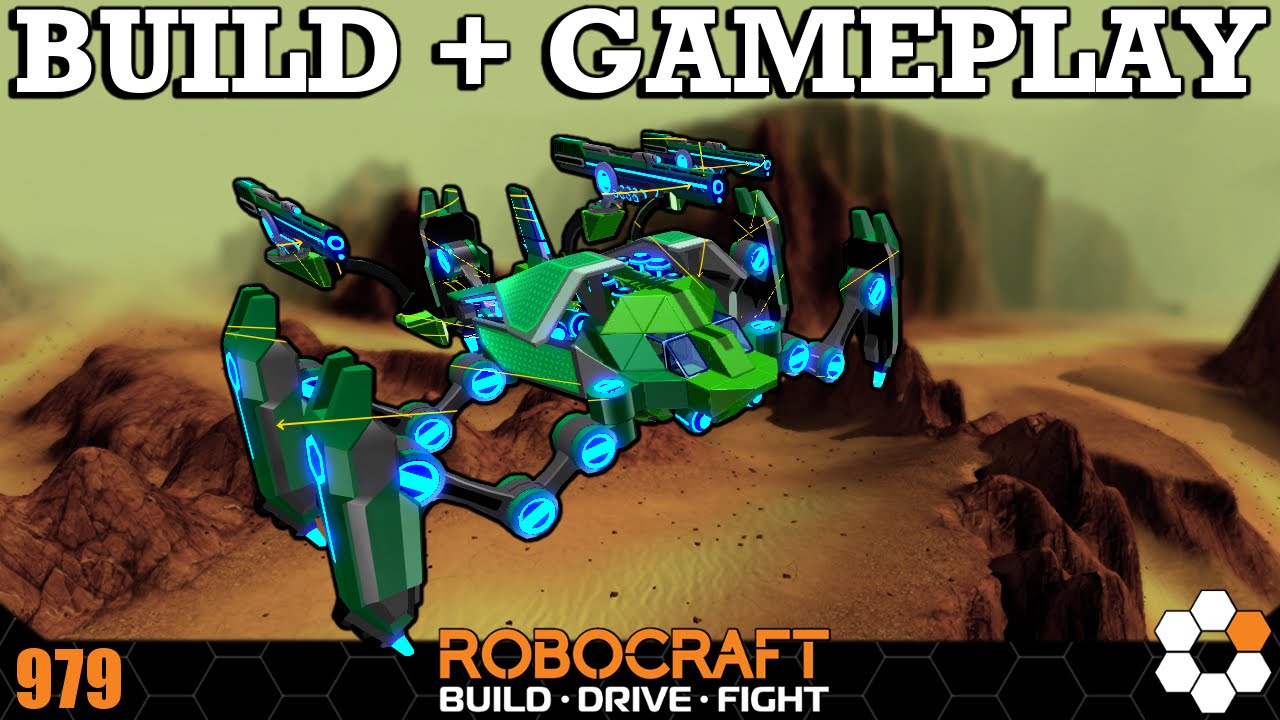 Robocraft - Impossible not to have fun with this Robot - BUILD and GAMEPLAY