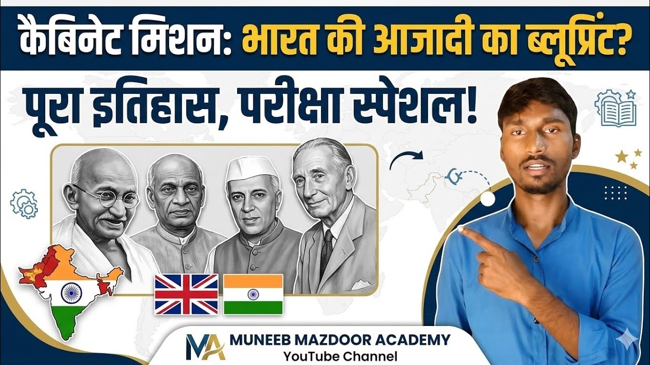 अंतरिम सरकार ll संविधान सभा ll कैबिनेट मिशन संविधान का ब्लूप्रिंट