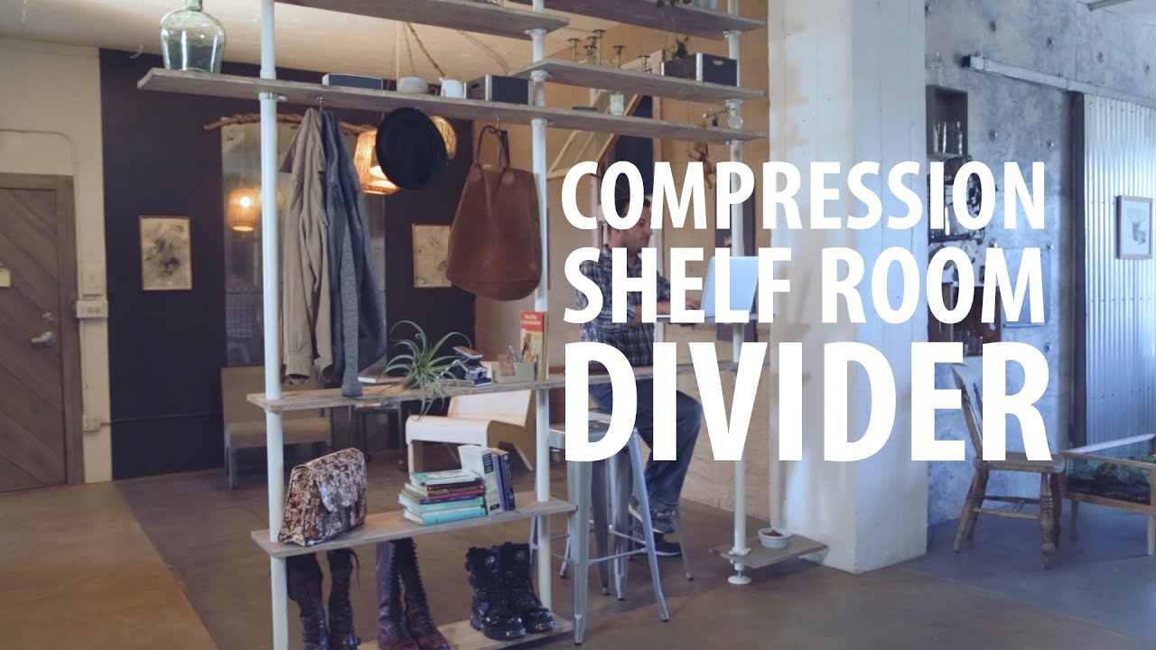 Compression Shelf Room Divider