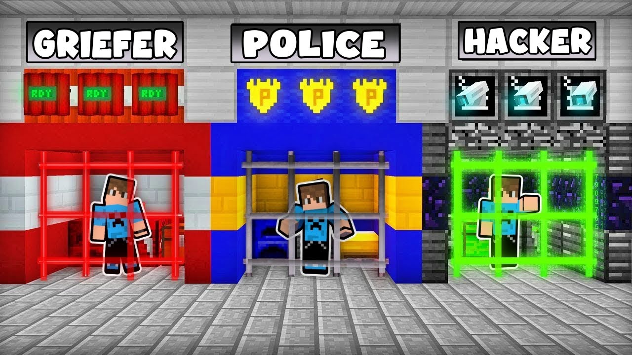 ΠΩΣ ΝΑ ΞΕΦΥΓΕΙΣ ΑΠΟ ΤΗ ΦΥΛΑΚΗ HACKER GRIEFER ΚΑΙ ΑΣΤΥΝΟΜΙΚΟ ΣΤΟ MINECRAFT !