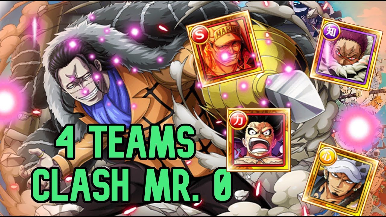 ☆9 CLASH MR.0 (CROCODILE) - 4x TEAMS !! (ONE PIECE TREASURE CRUISE)