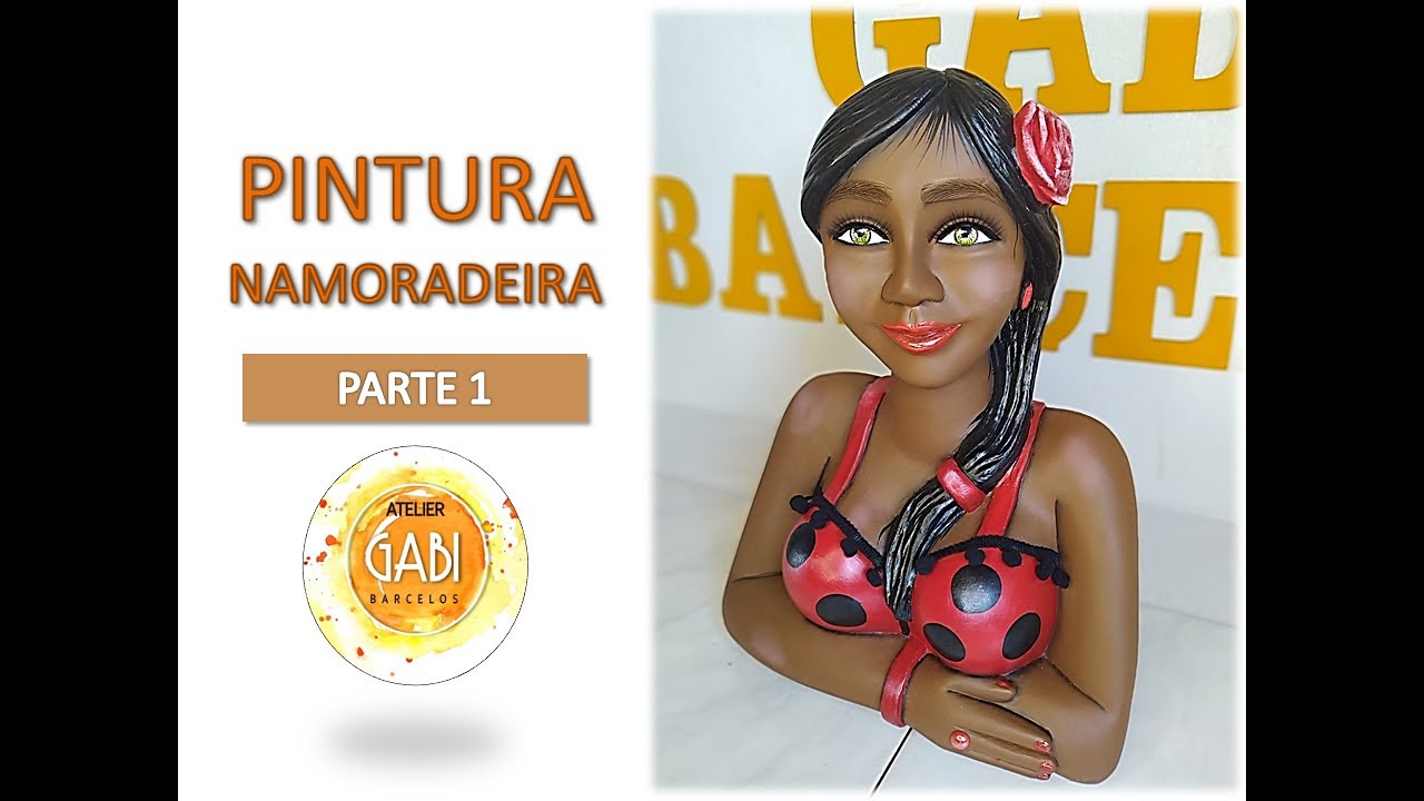 Pintura Namoradeira de Gesso - Parte 1 | Atelier Gabi Barcelos