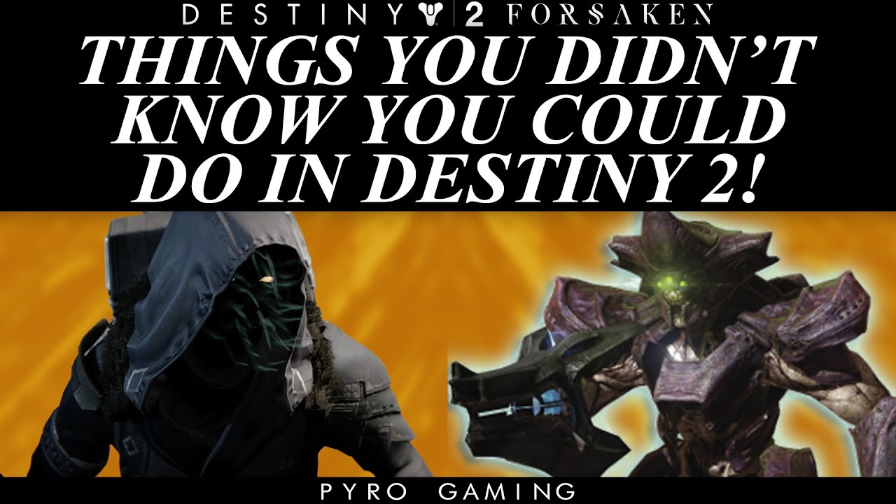 Destiny 2: Things Even Hardcore Players Don't Know About! No Gun, Kill Immune Enemies, And More!