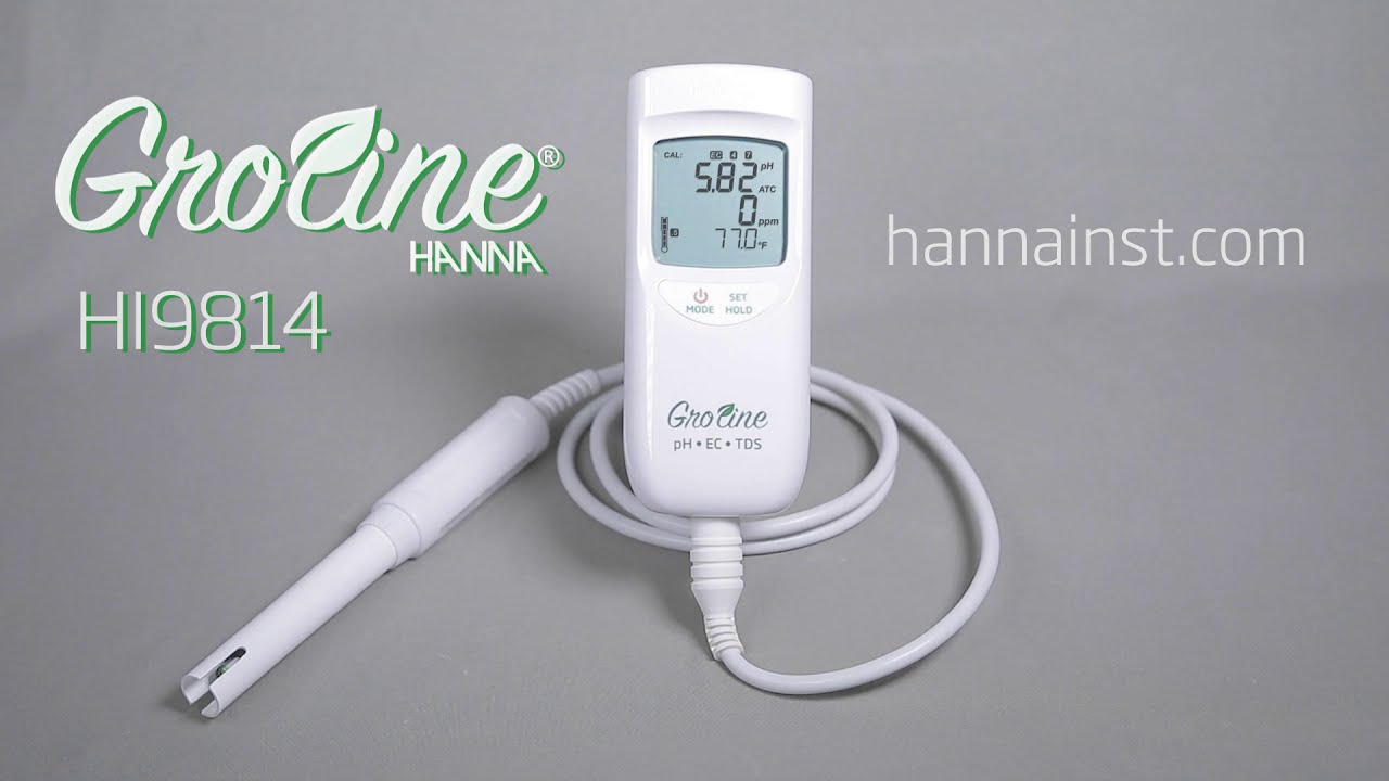 GroLine HI9814 pH EC TDS Waterproof Meter by Hanna Instruments