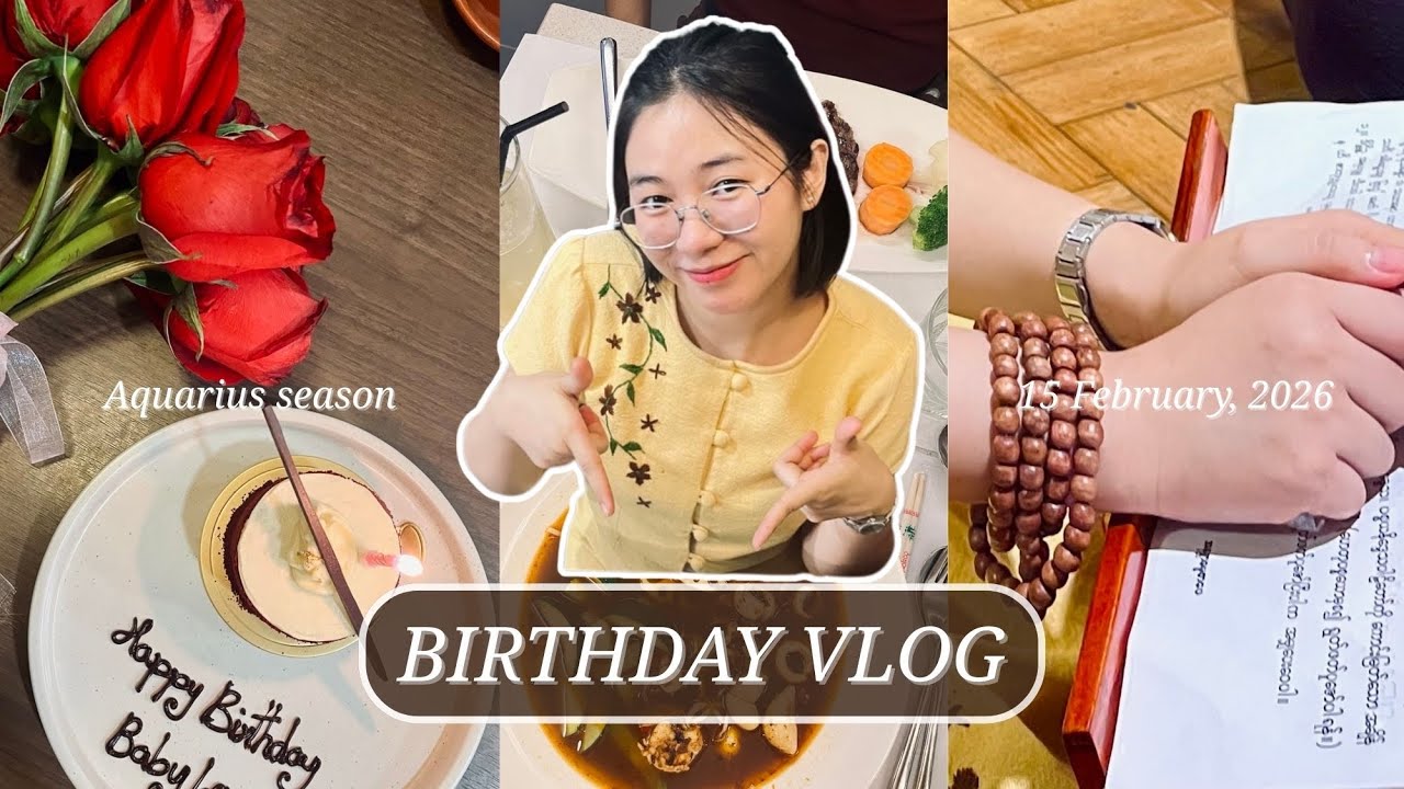 My Meaningful Birthday Vlog | Shwedagon Pagoda, Good deeds, Praying & Good Food