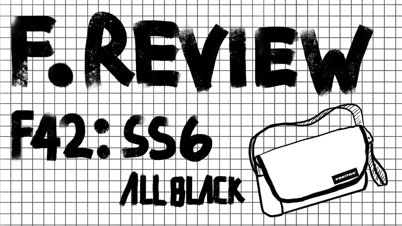 Freitag Review F42:SS6 All black ดำล้วน