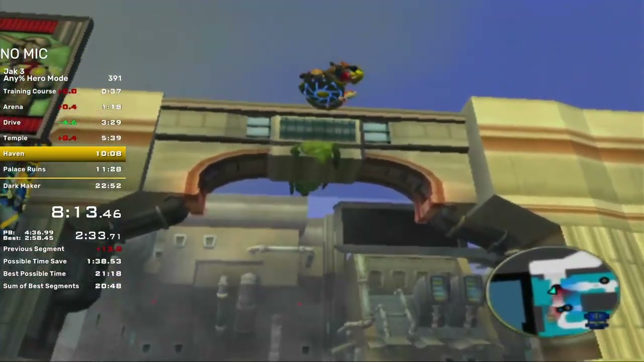 [OLD PB] Jak 3 Hero Mode Speedrun in 22:39