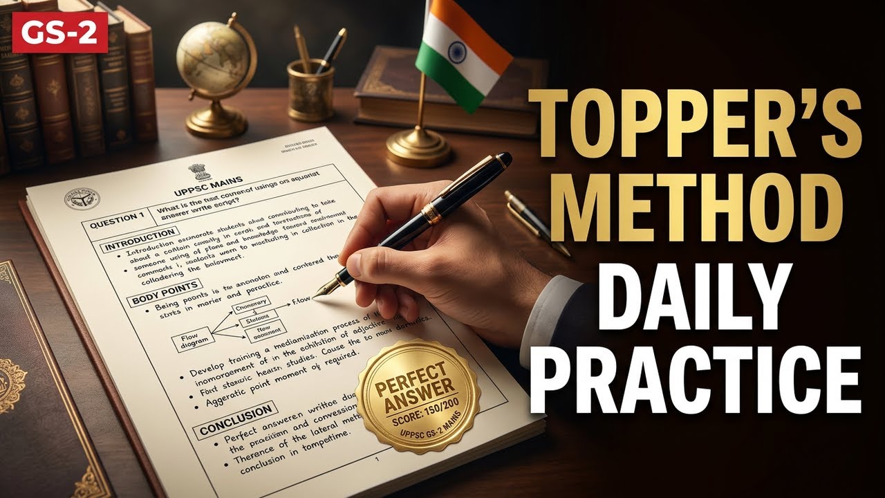 Daily UPPSC Answer Writing Practice | MAINS 2025–26 | Topper की तरह लिखना सीखो