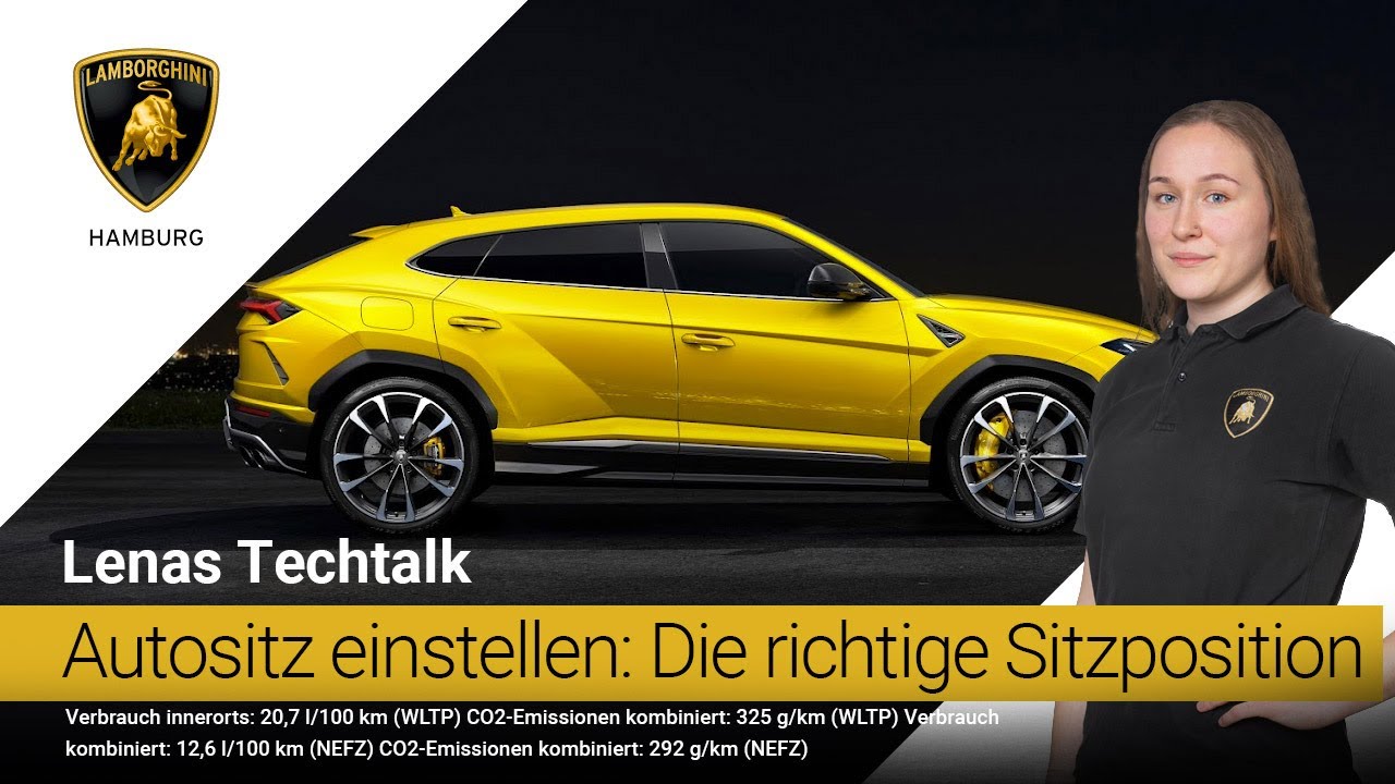 Autositz einstellen: Die richtige Sitzposition | Betriebsanleitung Urus | Lamborghini Hamburg
