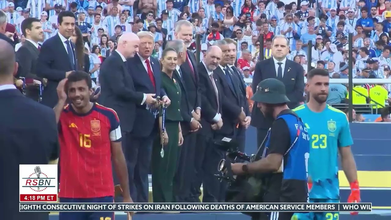 WATCH: President Trump Participates in the FIFA World Cup Trophy Ceremony - 7/19/26