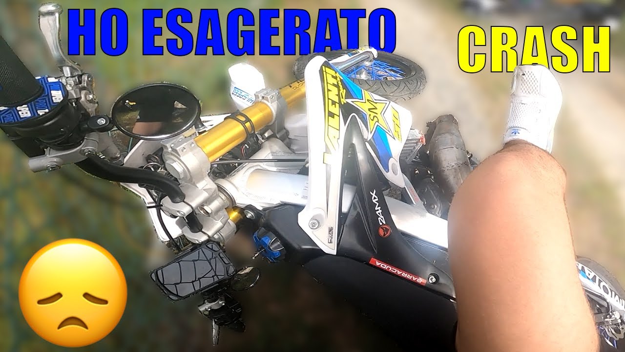Poteva andare peggio... CRASH - Valenti SM 50 - Motovlog ITA