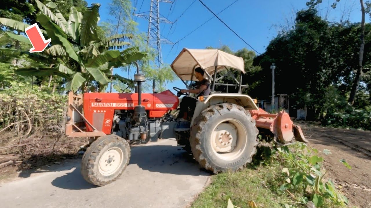 Swaraj 855 FE With Rotavator Working | Tractor Videos| Rafiktractorwala 