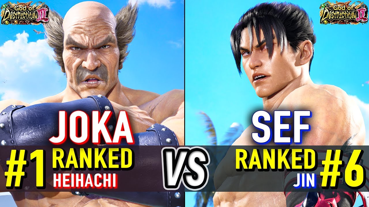 T8 🔥 JOKA (#1 Ranked Heihachi) vs SEF (#6 Ranked Jin) 🔥 Tekken 8 High Level Gameplay