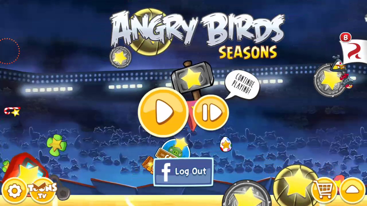 New Angry Birds Seasons Ham Dunk theme