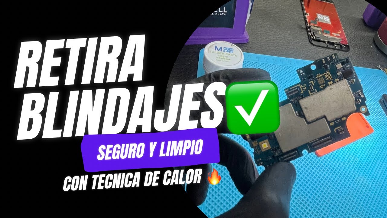 Retira blindajes de forma limpia y segura/ técnica de calor 100% Tecnicos 🤭