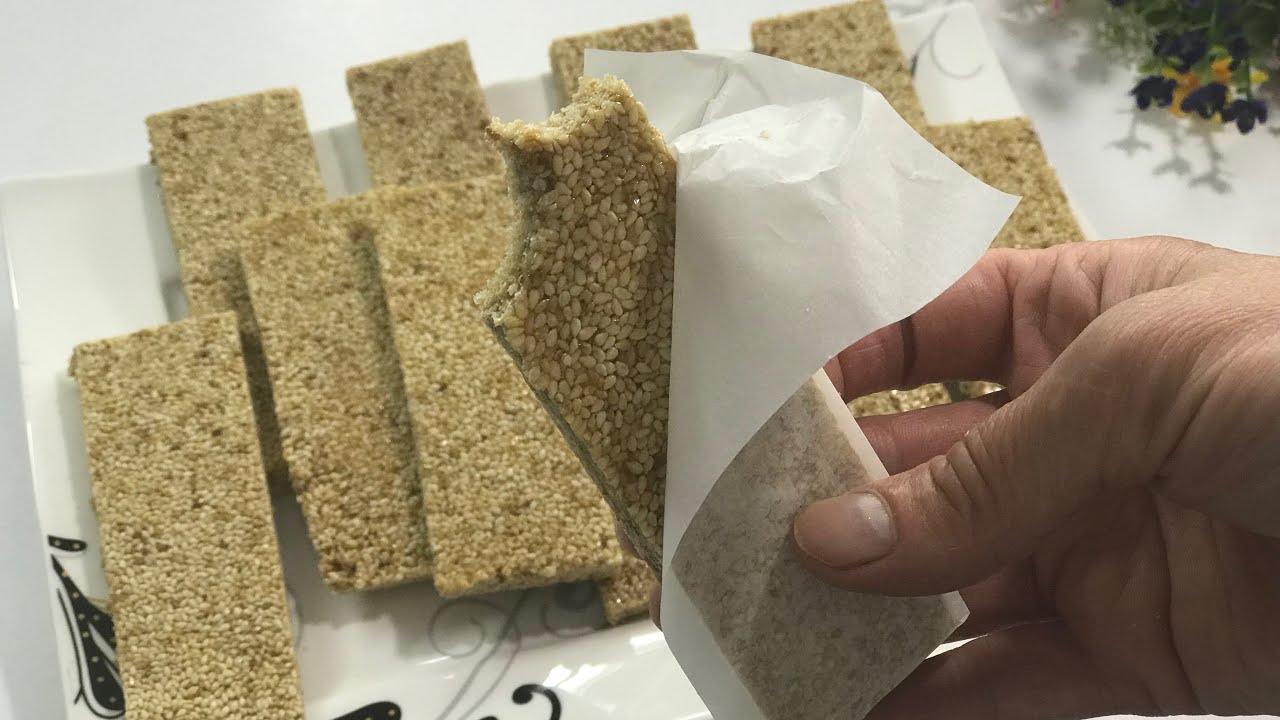 Ëmbëlsirë me Susam -  Honey-Sesame Bars